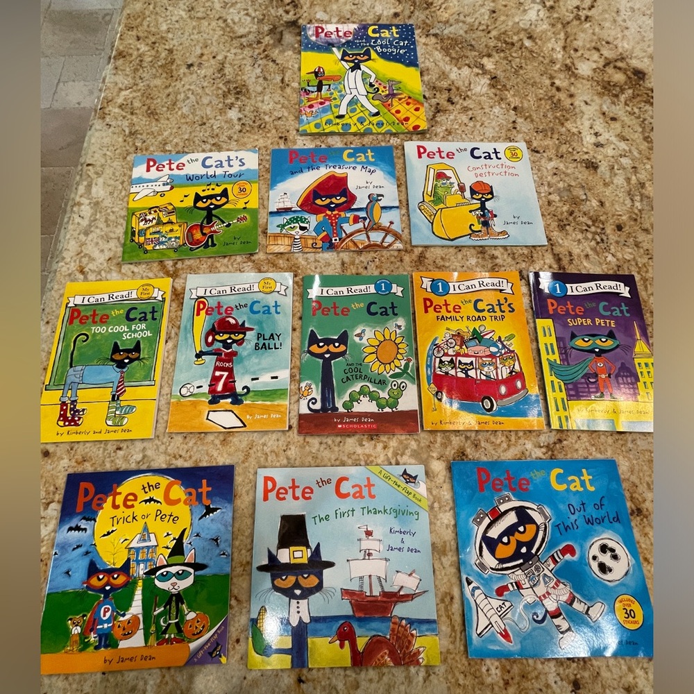 Lot of 12 Pete the Cat books